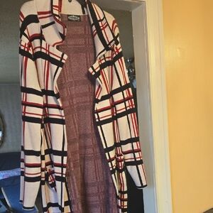 Olivers Checkered Blazer - Red, Black, Cream